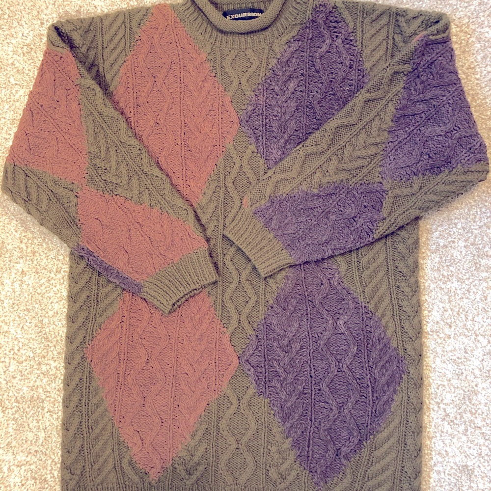 Sweater Merino wool Retro style Eco-blend